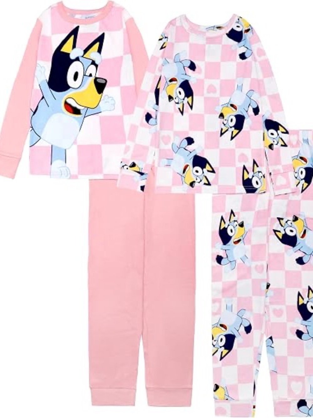 Bluey Girls 4 Piece Pajama Set